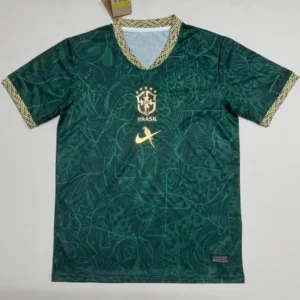 Brazil 2026/27 Green Special Edition Training Shirt - Front View | KFCOOL