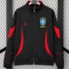 Brazil 2026/27 Black Windbreaker - Front View | KFCOOL
