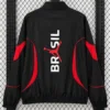 Brazil 2026/27 Black Windbreaker - Back View | KFCOOL