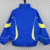 Brazil 2026/27 Blue Windbreaker - Back View | KFCOOL