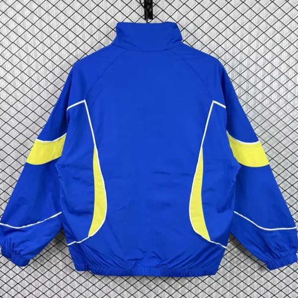 Brazil 2026/27 Blue Windbreaker - Back View | KFCOOL