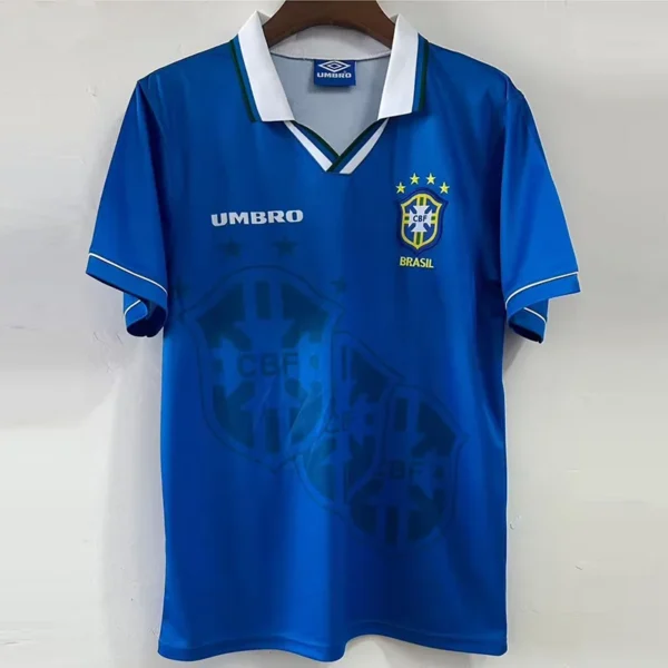 Brazil 1993/94 Retro Away Jersey Fan Version - Front View Brazil 1993/94 Retro Away Jersey Fan Version - Front View | KFCOOL
