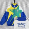 Brazil 1993/94 Retro Blue White Windbreaker - Front View - KFCool – Football Jerseys & Soccer Kits Store Brazil 1993/94 Retro Blue White Windbreaker - Front View | KFCOOL
