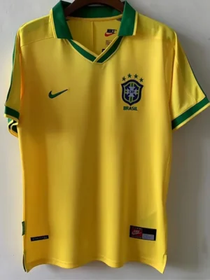 Brazil 1997/98 Retro Home Jersey Fan Version - Front View Brazil 1997/98 Retro Home Jersey Fan Version - Front View | KFCOOL