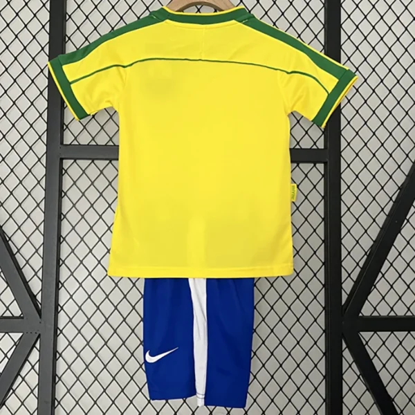 Brazil 1998/99 Retro Home Kids Kit Fan Version - Back View | KFCOOL