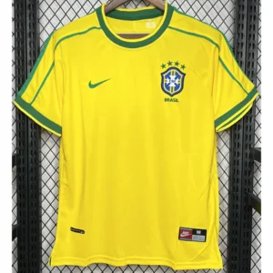 Brazil 1998/99 Retro Home Jersey Fan Version - Front View Brazil 1998/99 Retro Home Jersey Fan Version - Front View | KFCOOL