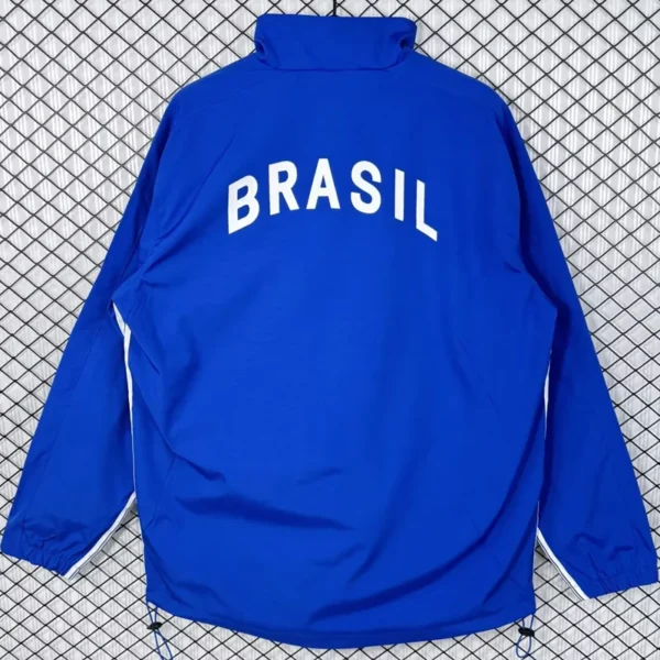 Brazil 1998/99 Retro Blue Windbreaker - Back View | KFCOOL