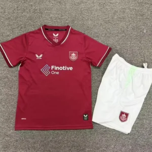 Burnley 2026/27 Home Kids Kit Fan Version - Front View | KFCOOL