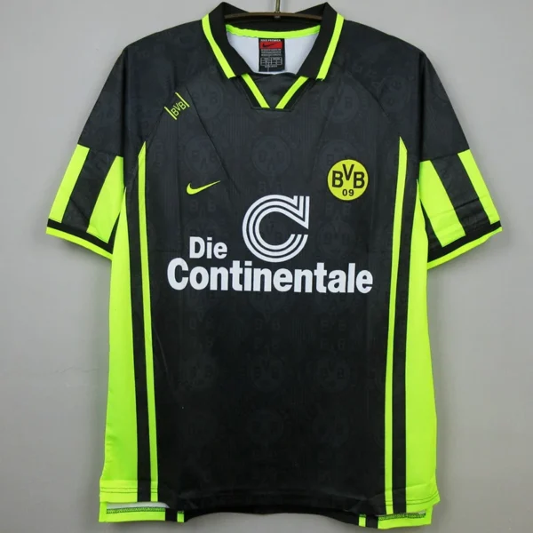 Borussia Dortmund 1996/97 Retro Away Jersey Fan Version - Front View | KFCOOL