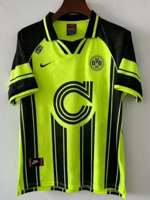 Borussia Dortmund 1996/97 Retro Home Jersey Fan Version - Front View | KFCOOL