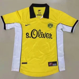 Borussia Dortmund 1998/00 Retro Home Jersey Fan Version - Front View Borussia Dortmund 1998/00 Retro Home Jersey Fan Version - Front View | KFCOOL