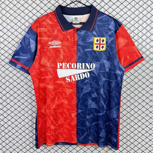 Cagliari 1992/93 Retro Home Jersey Fan Version - Front View | KFCOOL