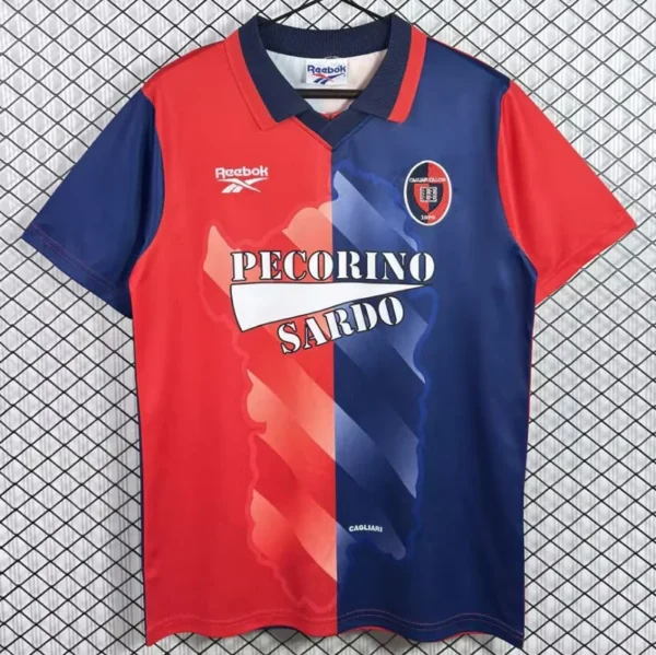 Cagliari 1996/97 Retro Home Jersey Fan Version - Front View | KFCOOL
