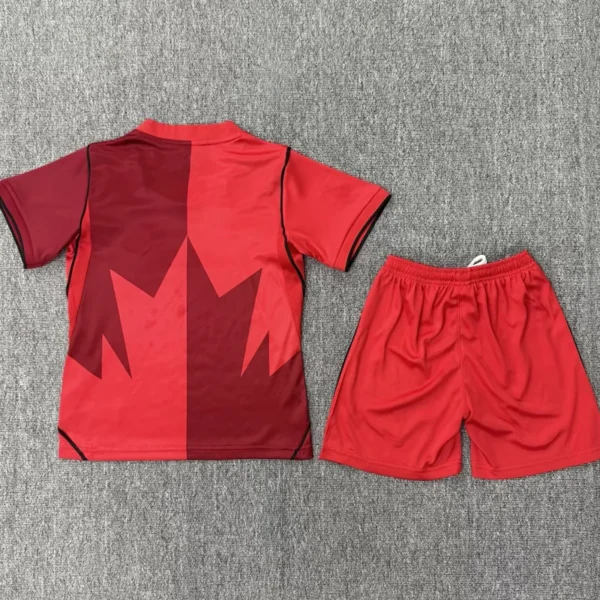 Canada 2026/27 Home Kids Kit Fan Version - Back View | KFCOOL