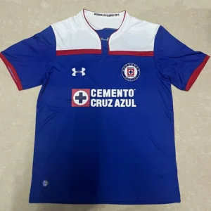 Cruz Azul 2014/15 Retro Home Jersey Fan Version - Front View | KFCOOL