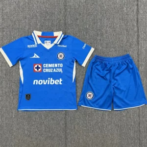 Cruz Azul 2026/27 Home Kids Kit Fan Version - Front View | KFCOOL