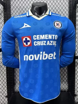 Cruz Azul 2026/27 Home Long Sleeve Jersey Player Version - Front View | KFCOOL