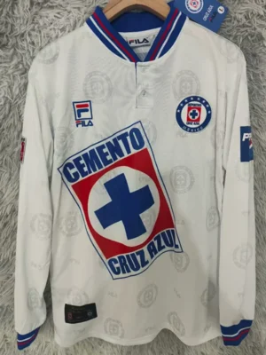 Cruz Azul 1998/99 Retro Away Long Sleeve Jersey Fan Version - Front View | KFCOOL