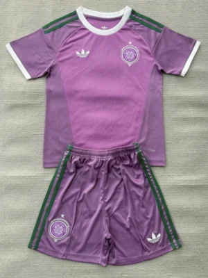 Celtic 2026/27 Goalkeeper Purple Kids Kit Fan Version - Front View | KFCOOL