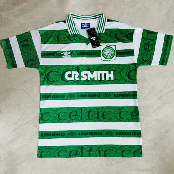 Celtic 1995/97 Retro Home Jersey Fan Version - Front View Celtic 1995/97 Retro Home Jersey Fan Version - Front View | KFCOOL
