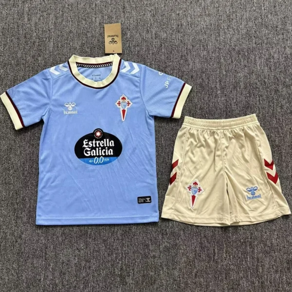 Celta Vigo 2026/27 Home Kids Kit Fan Version - Front View | KFCOOL