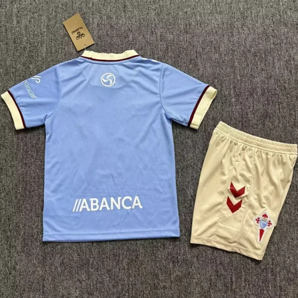Celta Vigo 2026/27 Home Kids Kit Fan Version - Back View | KFCOOL