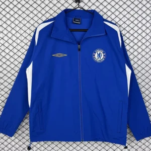 Chelsea 2005/06 Retro Blue Windbreaker - Front View Chelsea 2005/06 Retro Blue Windbreaker - Front View | KFCOOL