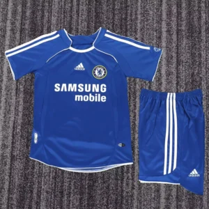 Chelsea 2006/07 Retro Home Kids Kit Fan Version - Front View | KFCOOL