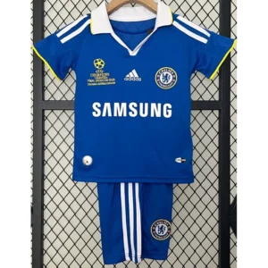 Chelsea 2008/09 Retro Home Kids Kit Fan Version - Front View | KFCOOL