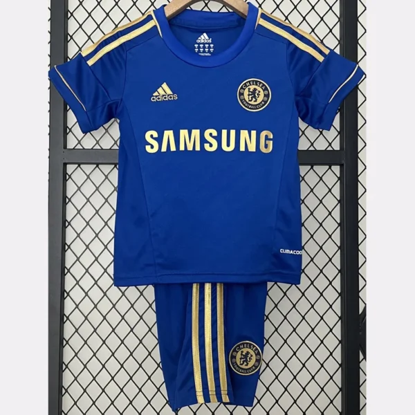 Chelsea 2012/13 Retro Home Kids Kit Fan Version - Front View | KFCOOL