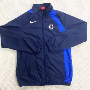 Chelsea 2025/26 Blue Windbreaker - Front View Chelsea 2025/26 Blue Windbreaker - Front View | KFCOOL
