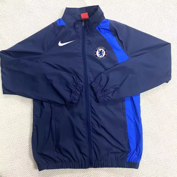 Chelsea 2025/26 Blue Windbreaker - Front View | KFCOOL