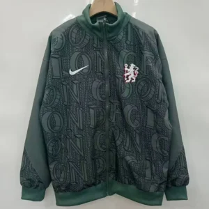 Chelsea 2025/26 Green Windbreaker - Front View Chelsea 2025/26 Green Windbreaker - Front View | KFCOOL