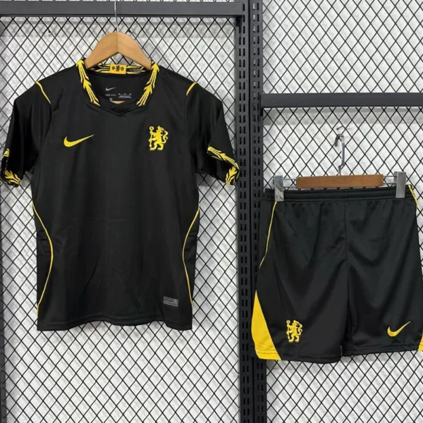 Chelsea 2026/27 Away Kids Kit Fan Version - Front View | KFCOOL
