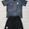 Chelsea 2026/27 Goalkeeper Black Kids Kit Fan Version - Front View | KFCOOL
