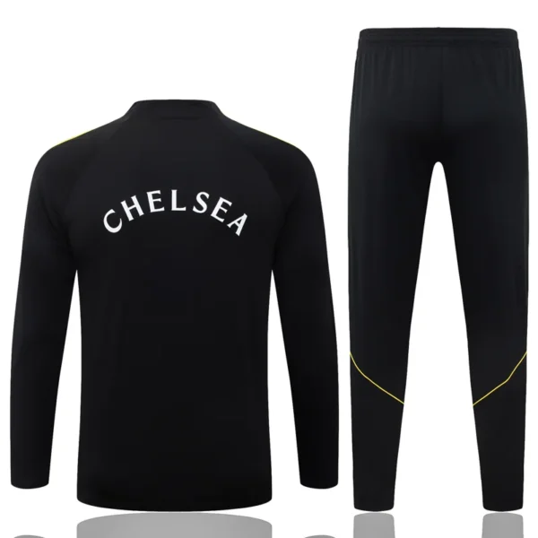 Chelsea 2026/27 Black Half Pull Tracksuit - Back View - KFCool – Football Jerseys & Soccer Kits Store Chelsea 2026/27 Black Half Pull Tracksuit - Back View | KFCOOL
