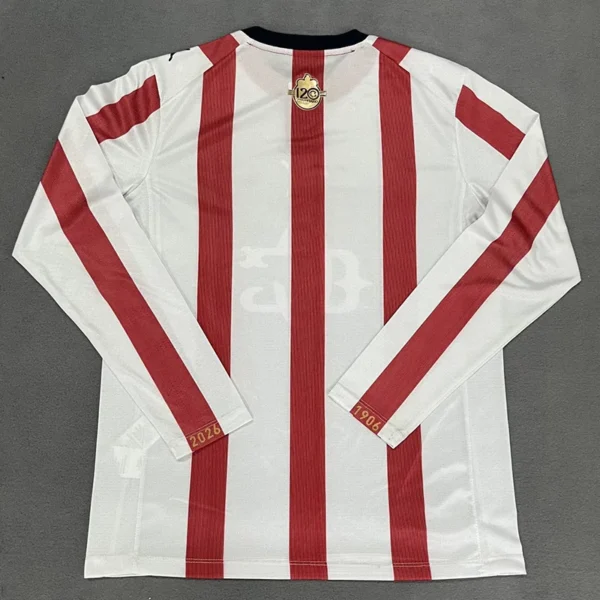 Chivas 2026/27 Anniversary Long Sleeve Jersey Fan Version - Back View | KFCOOL