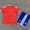 Chile 2026/27 Home Kids Kit Fan Version - Back View | KFCOOL