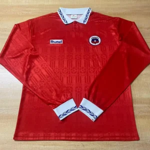 Chile 1995/96 Retro Home Long Sleeve Jersey Fan Version - Front View | KFCOOL