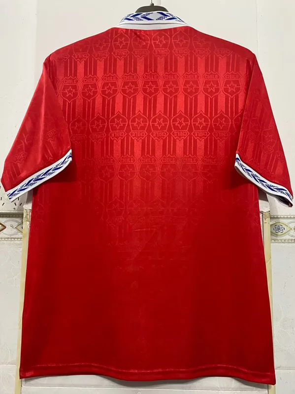 Chile 1995/96 Retro Home Jersey Fan Version - Back View | KFCOOL