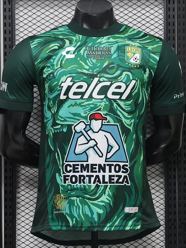 Club León 2026/27 Home Jersey Player Version - Front View Club León 2026/27 Home Jersey Player Version - Front View | KFCOOL
