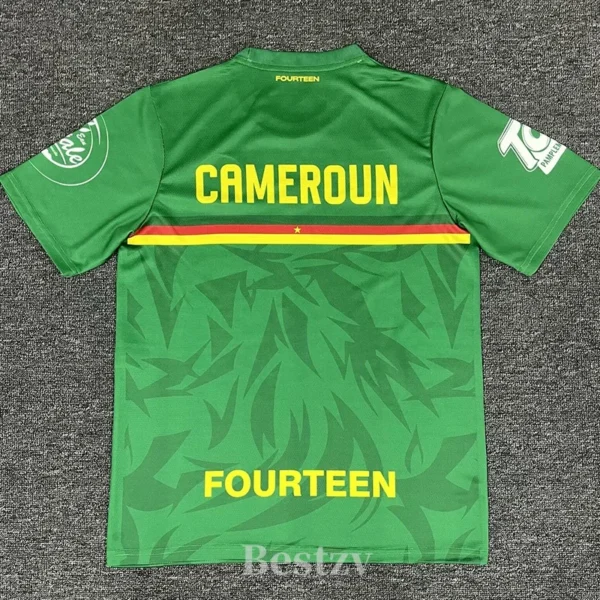 Cameroon 2025/26 Green Training Shirt - Back View | KFCOOL