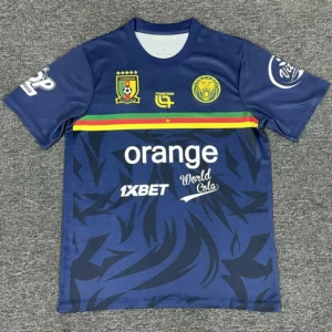 Cameroon 2025/26 Royal Blue Training Shirt - Front View Cameroon 2025/26 Royal Blue Training Shirt - Front View | KFCOOL