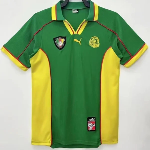 Cameroon 1998/99 Retro Home Jersey Fan Version - Front View Cameroon 1998/99 Retro Home Jersey Fan Version - Front View | KFCOOL
