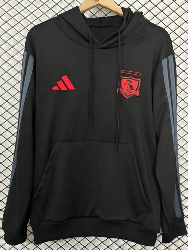 Colo-Colo 2026/27 Black Hoody - Front View Colo-Colo 2026/27 Black Hoody - Front View | KFCOOL