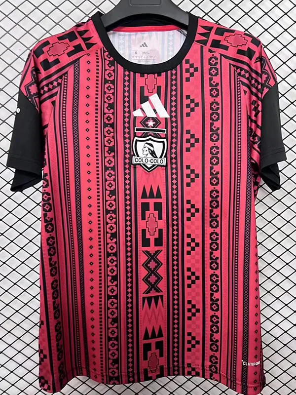 Colo-Colo 2026/27 Red Black Training Shirt - Front View | KFCOOL