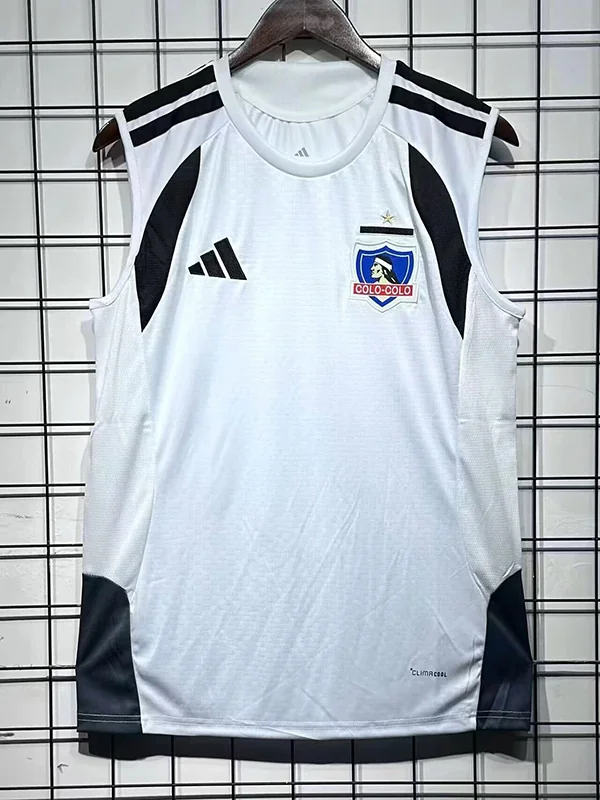 Colo-Colo 2026/27 White Sleeveless Women Yoga Vest - Front View | KFCOOL