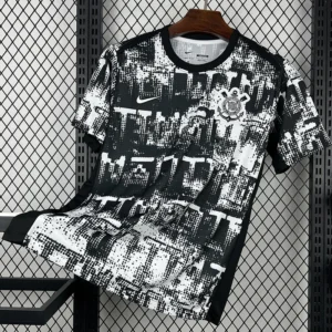 Corinthians 2026/27 Grey Black Training Shirt - Front View | KFCOOL