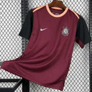 Corinthians 2026/27 Brown Red Training Shirt - Front View | KFCOOL
