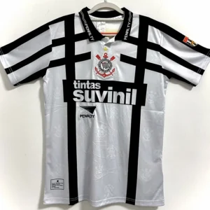 Corinthians 1996/97 Retro Third White Jersey Fan Version - Front View | KFCOOL